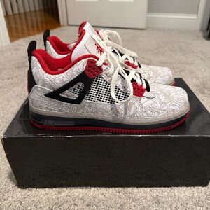 Jordan Fusion 4 Laser (White/Black/Red)